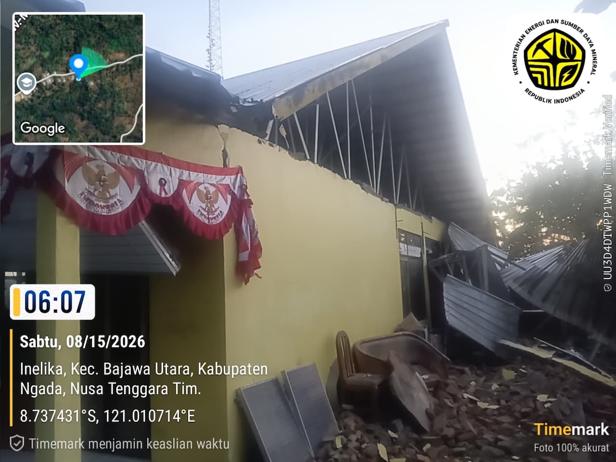Badan Geologi: Gempa M7,7 di Timur Laut Nagekeo Dipicu Sesar Naik Busur Belakang Flores   