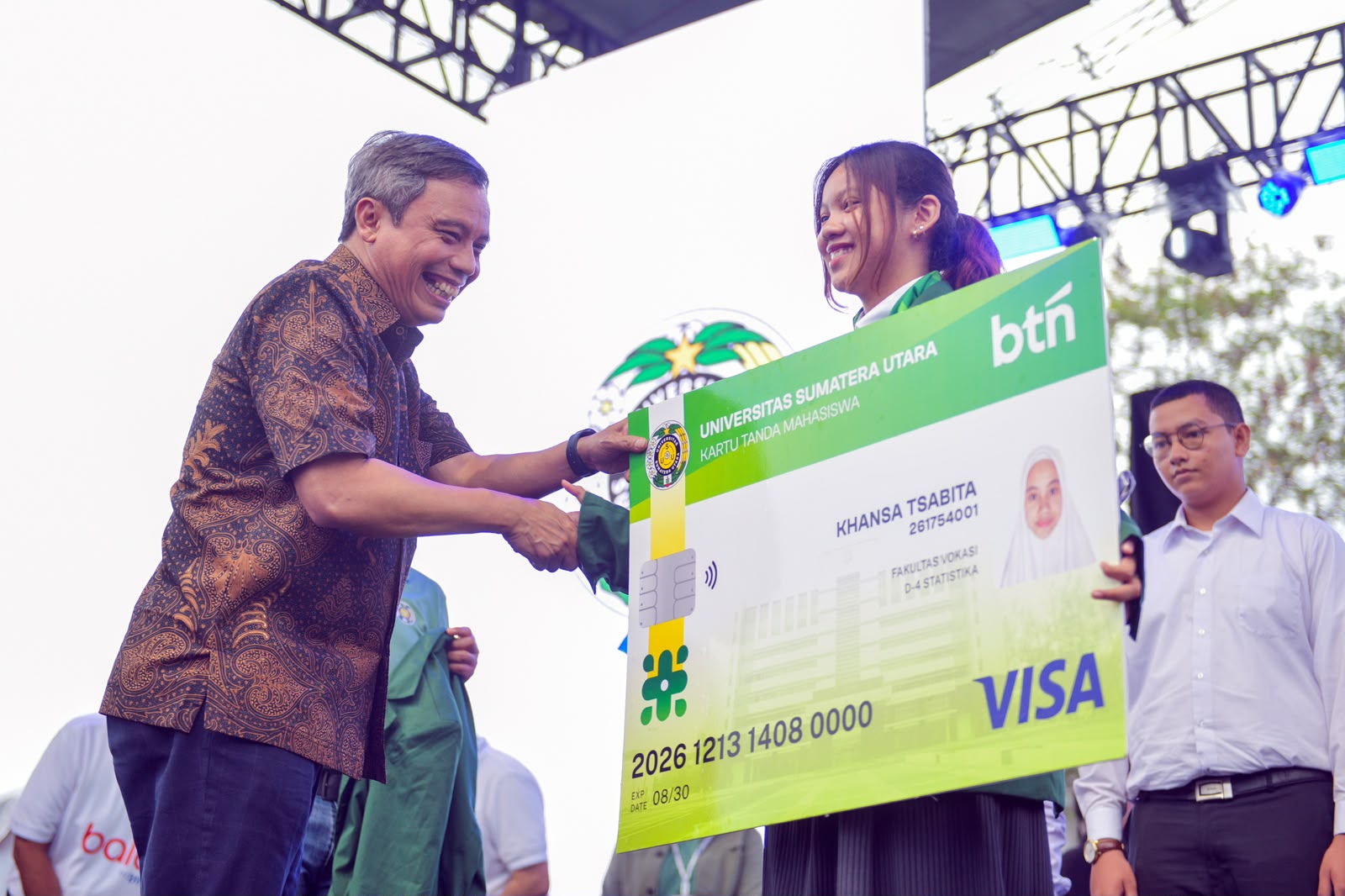 BTN Luncurkan 9.800 KTM Co-Branding USU, Perkuat Ekosistem Transaksi Digital Mahasiswa