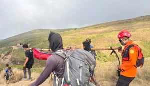 Warga Prancis Dievakuasi dari Jalur Pendakian Gunung Rinjani