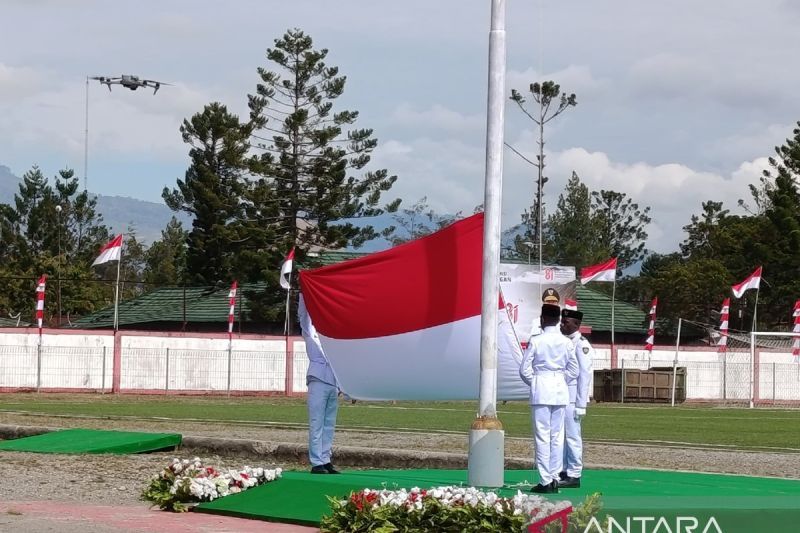HUT ke-81 RI di Papua Pegunungan, Upacara di Wamena Berlangsung Lancar.