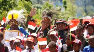 Koops TNI Habema Hadirkan Kampung Hitadipa Damai, Teguhkan Semangat Kemerdekaan di Papua.