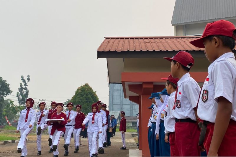 Momentum Bersejarah, 73 siswa Sekolah Rakyat Terintegrasi di Pontianak Ikuti Upacara Perdana Peringatan HUT Ke-81 RI