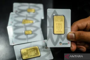 Harga Emas Antam Naik Rp18.000 Jadi Rp2,695 Juta/Gram pada Selasa (18/8)