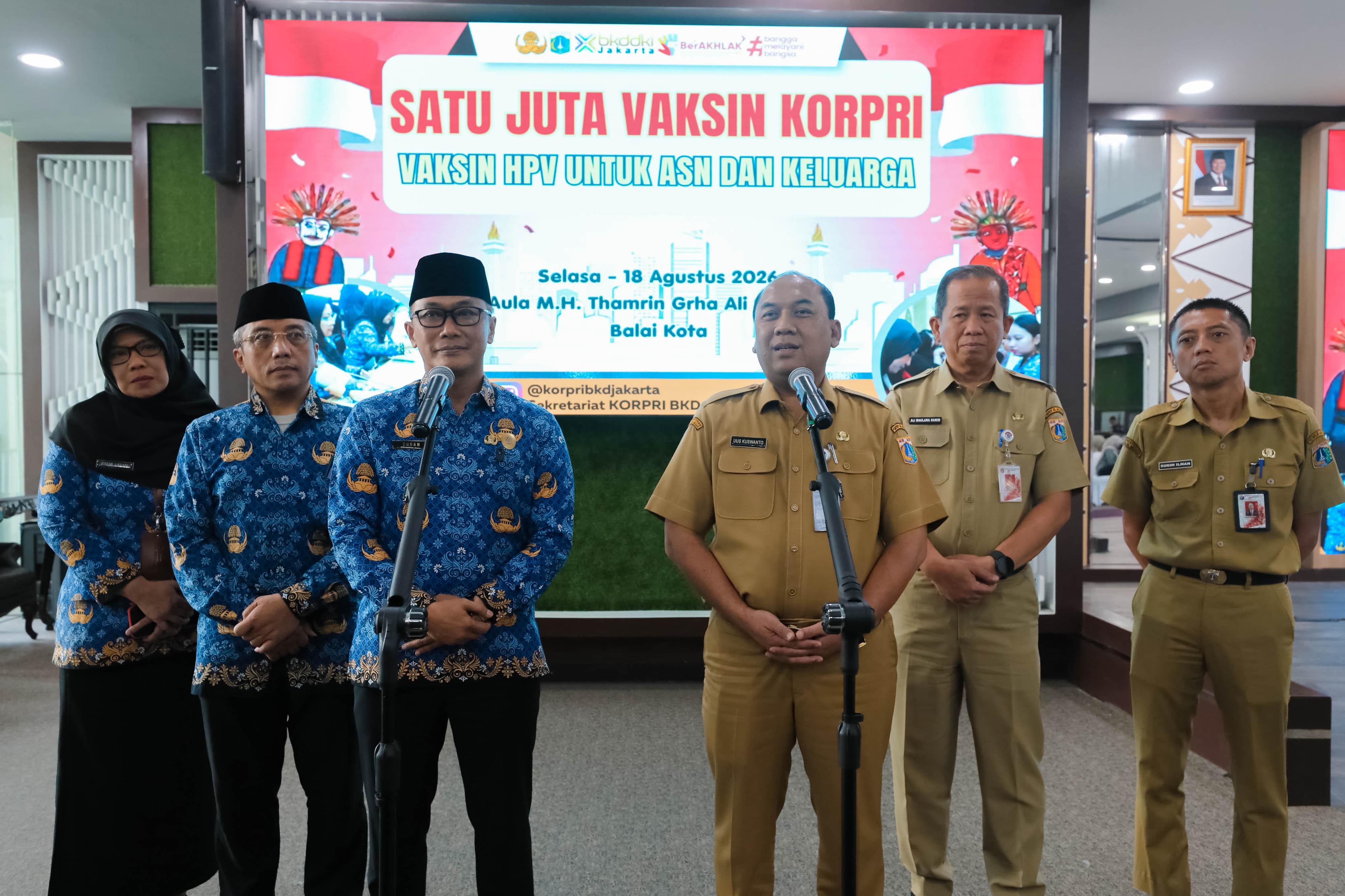 Pemprov DKI Dukung Program Sejuta Vaksin HPV untuk ASN da...