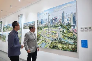 Menteri Ekraf Apresiasi Pameran SBY Art Community Jadi Ruang Kolaborasi Global