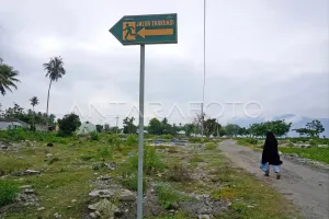 Perkuat Kesiapsiagaan Bencana, BPBD Palu Pasang Ratusan Rambu Evakuasi 