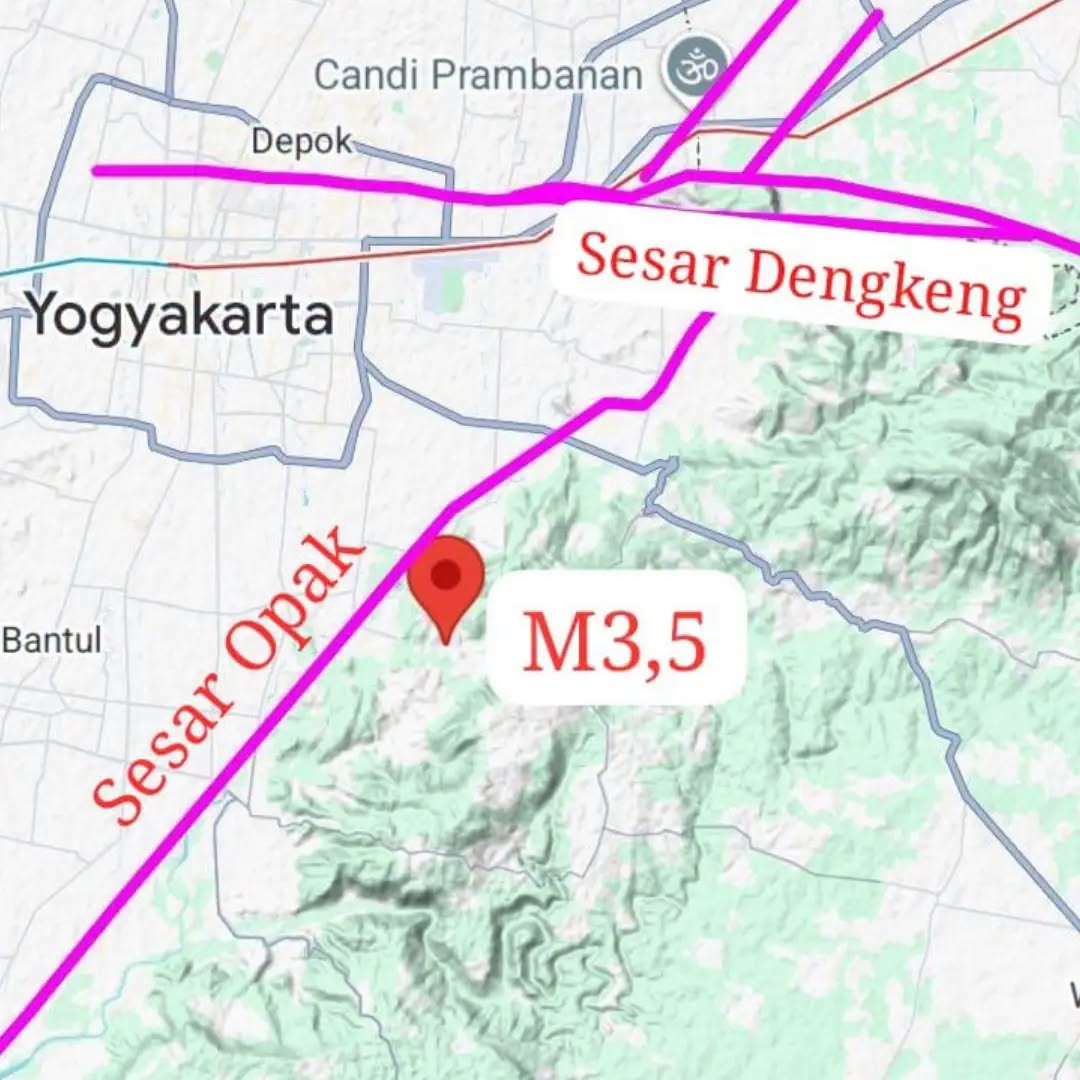 Gempa NTT Apakah Merembet ke Jawa? Sore Ini Bantul Jogja Digoyang Gempa