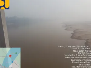 Viral! Debit Sungai Barito Turun, KemenPU: Transportasi Air Masih Beroperasi