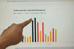 Karhutla Kepung Palangka Raya, Kualitas Udara Sempat Tembus Kategori Berbahaya