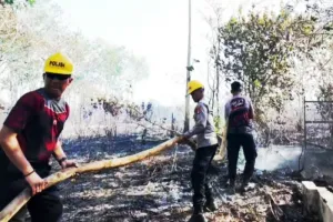 Polres Tanah Laut Tingkatkan Penanganan Karhutla, Pemadaman Dipercepat.