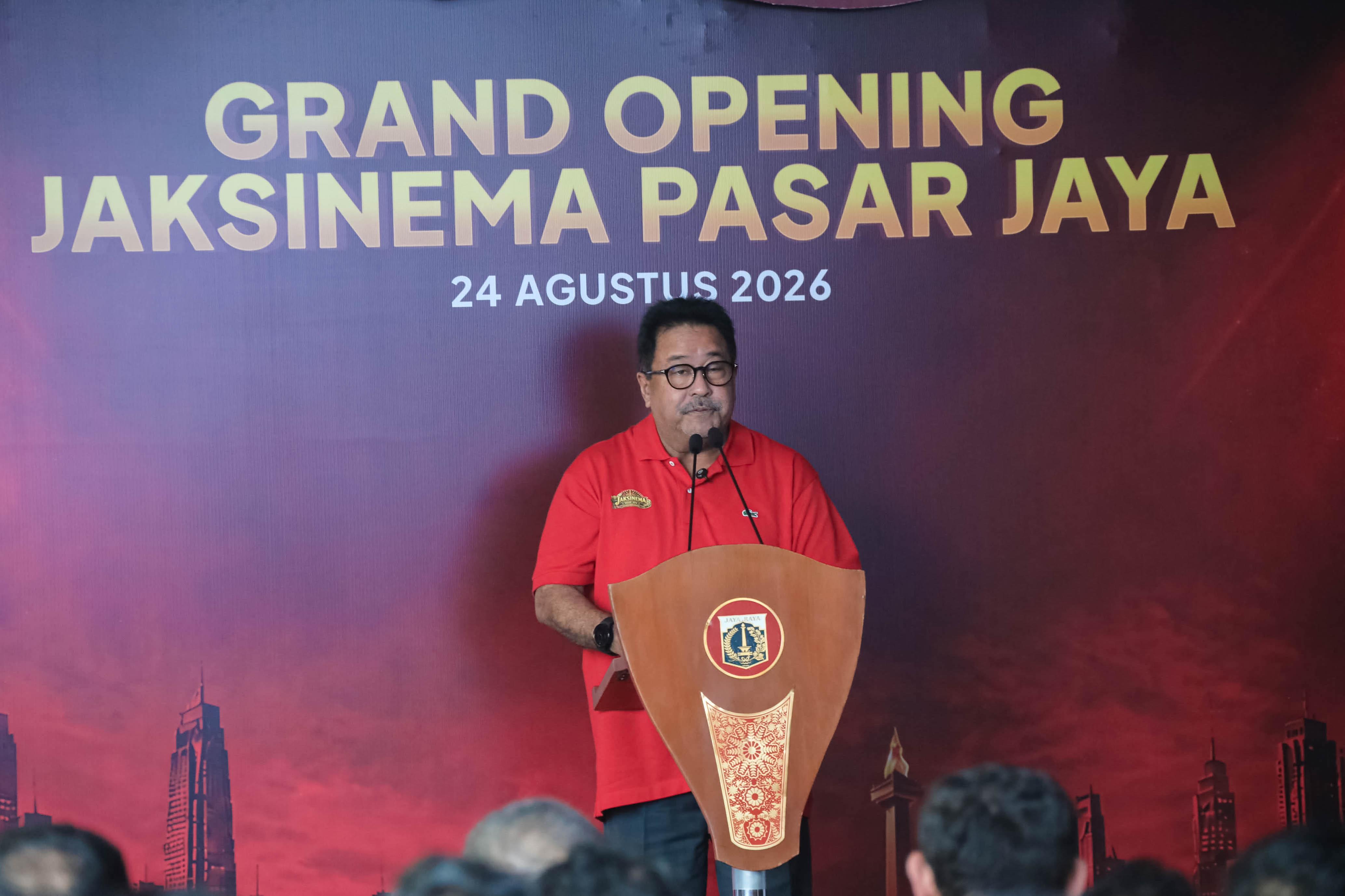 Resmikan Jaksinema Pasar Rumput, Wagub Rano Minta Bioskop...