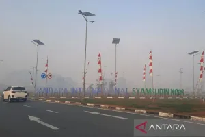 Kabut Asap Karhutla Ganggu Penerbangan di Banjarbaru, 10 Penerbangan Terdampak.