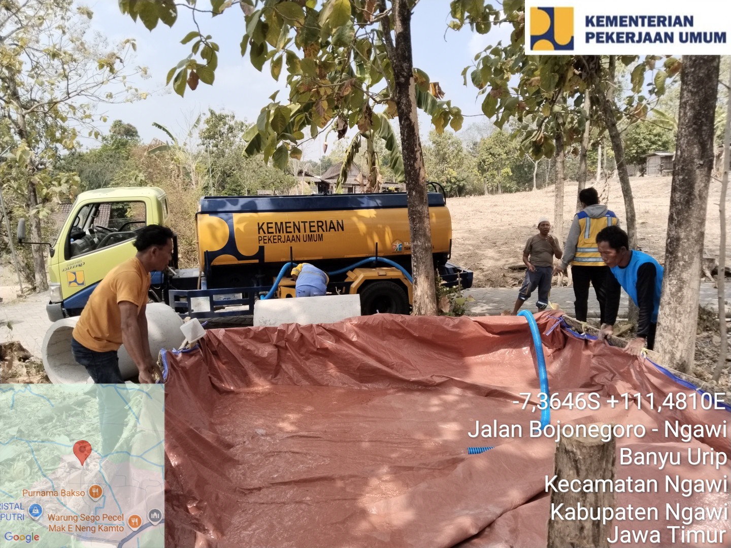 Kekeringan Meluas, PU Distribusikan Air Bersih ke 4 Desa di Jateng-Jatim