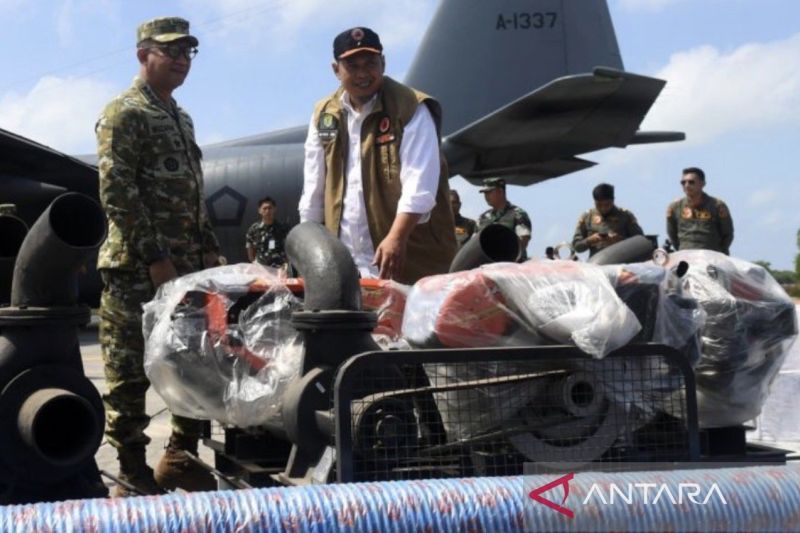 39 Pompa Air Seberat 12,9 Ton Tiba di Kaltim, Perkuat Penanganan Karhutla.