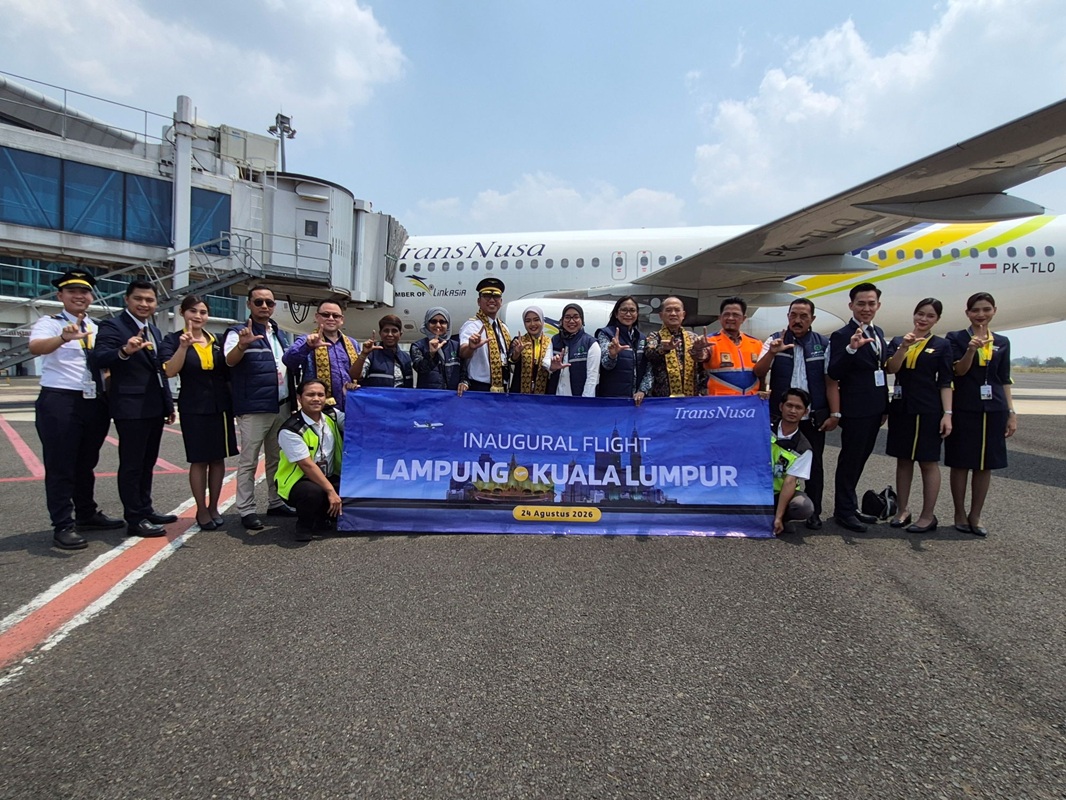 TransNusa Buka Rute Jakarta-Lampung dan Lampung-Kuala Lumpur