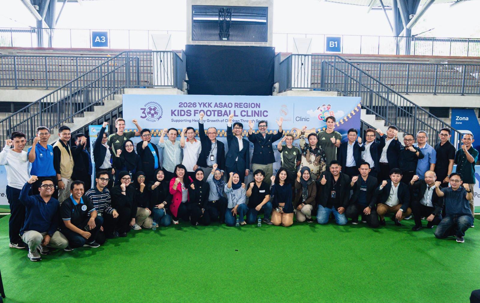 YKK ASAO Kids Football Clinic Kembali ke Indonesia untuk Edisi ke-30, Berkolaborasi dengan Real Madrid Foundation 