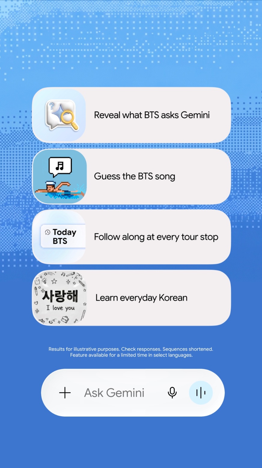 Google Gemini Gandeng BTS, Hadirkan Empat Fitur Interaktif untuk Pengguna
