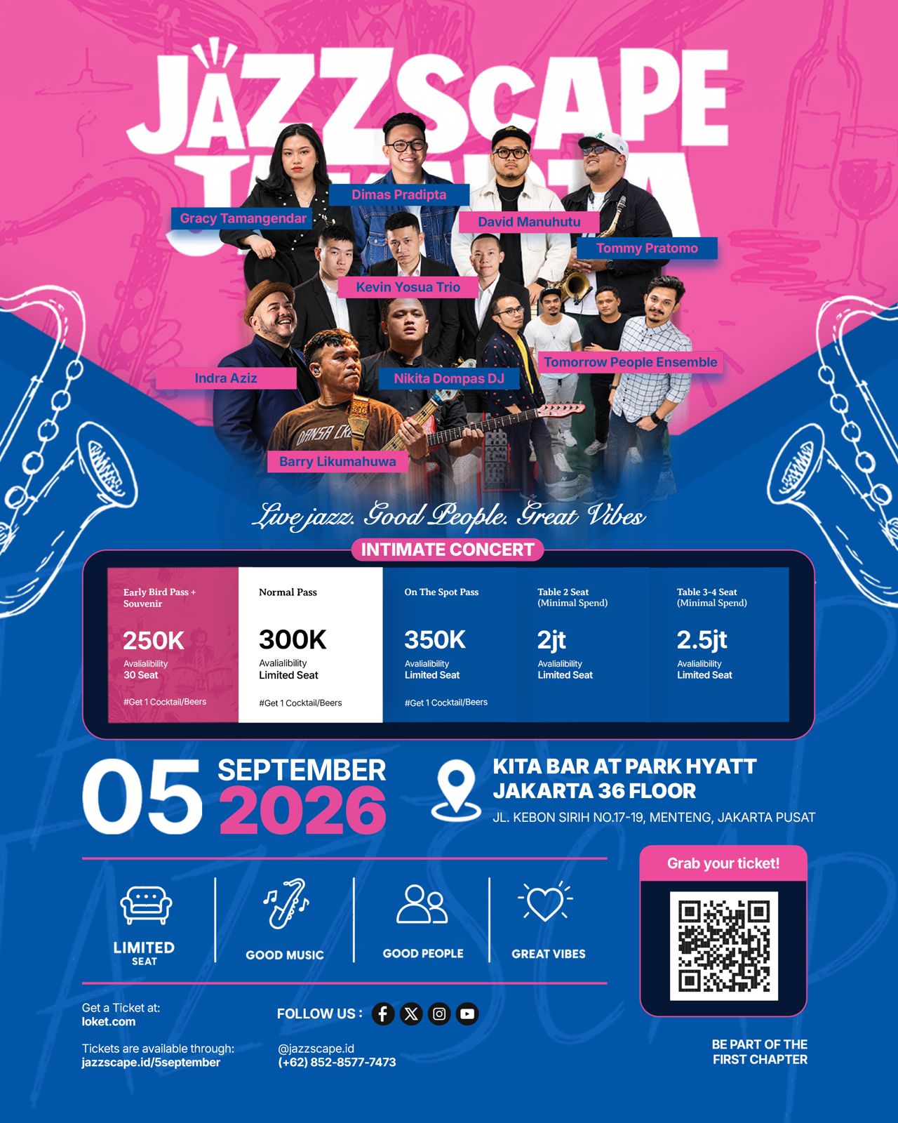 Jazzscape Kembali Hadir, Bawa Jazz Lebih Dekat dan Personal di Jakarta