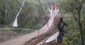 Jembatan Gantung di Pangandaran Ambruk, TNI AD Buka Suara