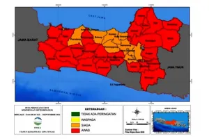 BMKG: Sebanyak 25 Kabupaten/Kota di Jawa Tengah Berstatus Awas Kekeringan