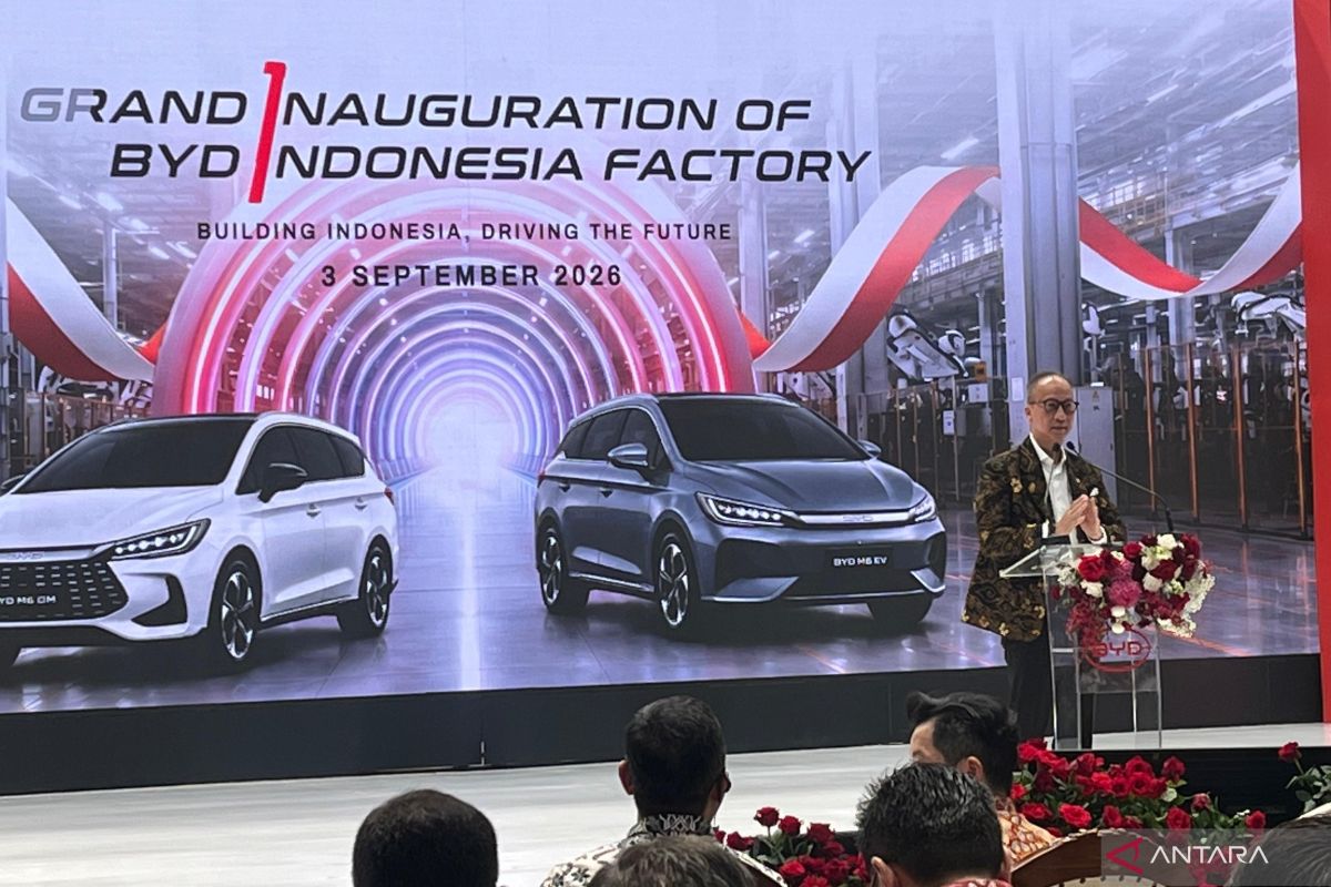 Pabrik BYD Beroperasi, Menperin: Perkuat Basis Manufaktur EV Dalam Negeri