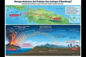Erupsi Gunung Anak Krakatau Diduga Sebabkan Dentuman Tiga Provinsi