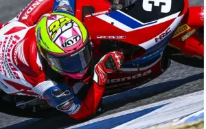 Pembalap Muda Indonesia Kiandra Ramadhipa Start di Posisi ke-12 di Moto3 Junior Valencia