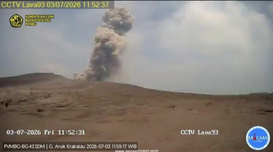 PVMBG: Anak Krakatau Level 3 Siaga