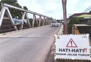 KemenPU Tangani Jembatan Muara Lembak, Akses Tunggal ke Pelabuhan Maloy Terancam Putus