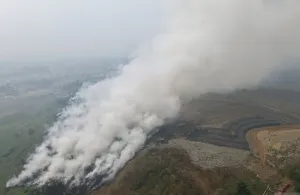 Kebakaran TPA Galuga Bogor Belum Sepenuhnya Padam, Asap Masih Mengepul dari Sejumlah Titik