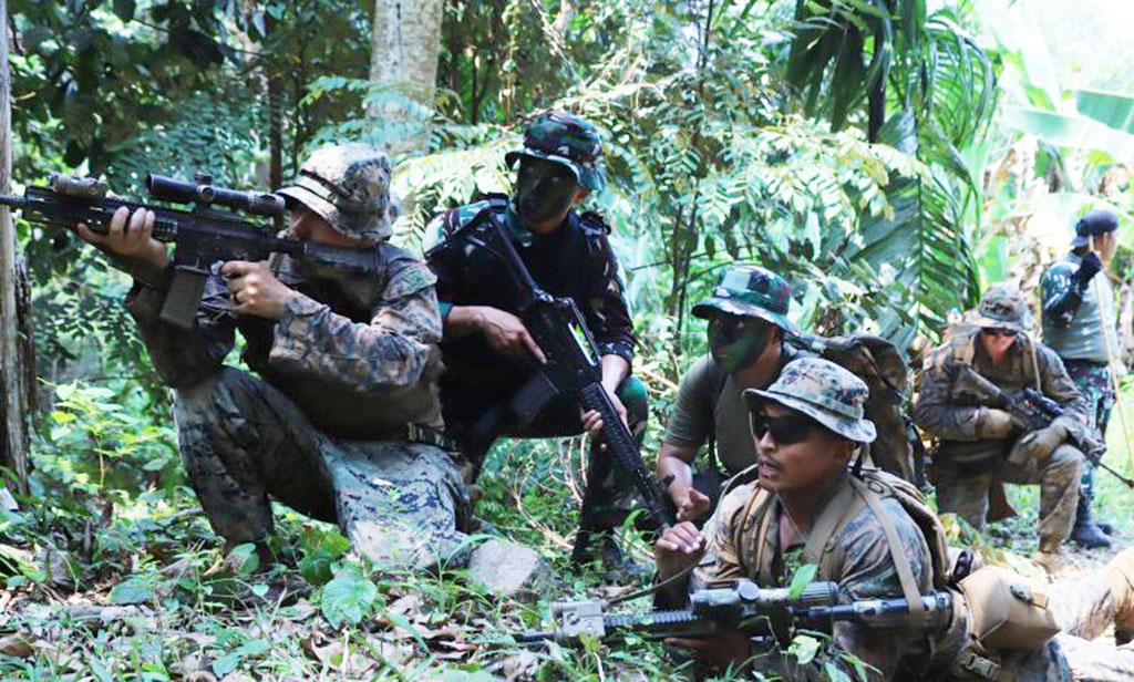 Korps Marinir Lintas Negara Asah Kemampuan Tempur di Darat Lewat Super Garuda Shield