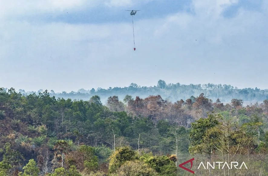 OIKN dan BNPB  Kurangi Titik Panas di Penyangga IKN