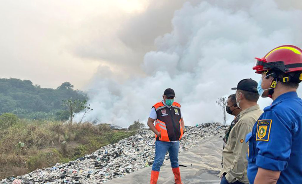 Seluruh Titik Api di TPA Galuga Bogor Berhasil Dipadamkan