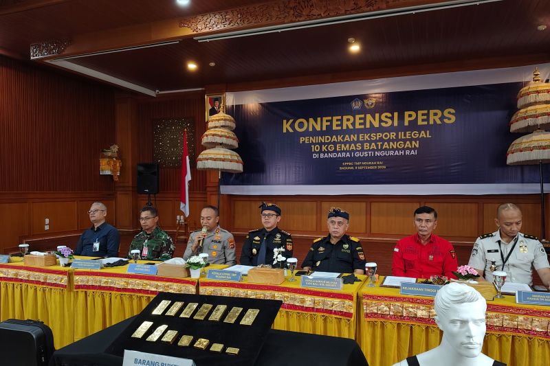 Ekspor Ilegal 10,4 Kg Emas Batangan Berhasil Digagalkan Bea Cukai Ngurah Rai Bali 