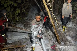 Lahan Gambut Kalsel Terbakar! Polda Turun Tangan Dinginkan Titik Api