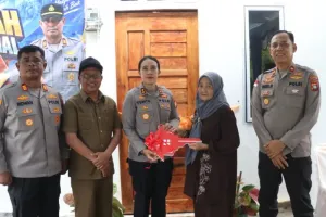 Bikin Haru! Polres Karimun Serahkan Rumah Baru untuk Warga Kundur Utara