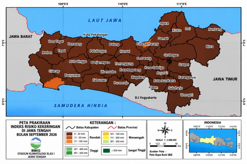 Kemarau Jateng Selatan Makin Panjang! BMKG Prediksi Bisa ...