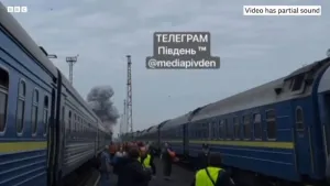 Drone Russia Hantam Kereta Api Ukraina, Rombongan Diplomat Eropa dan AS Diduga Jadi Target