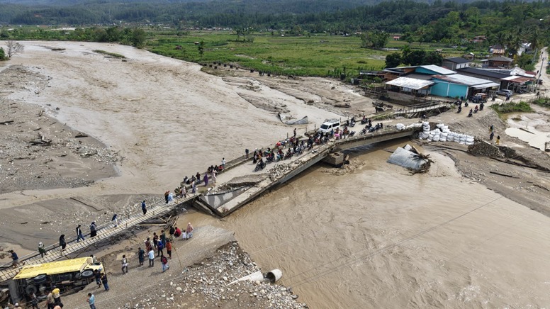 Banjir 6 Hari Nonstop Terjang Gayo Lues, Jembatan Aih Bobo Ambruk - KemenPU Turun Tangan