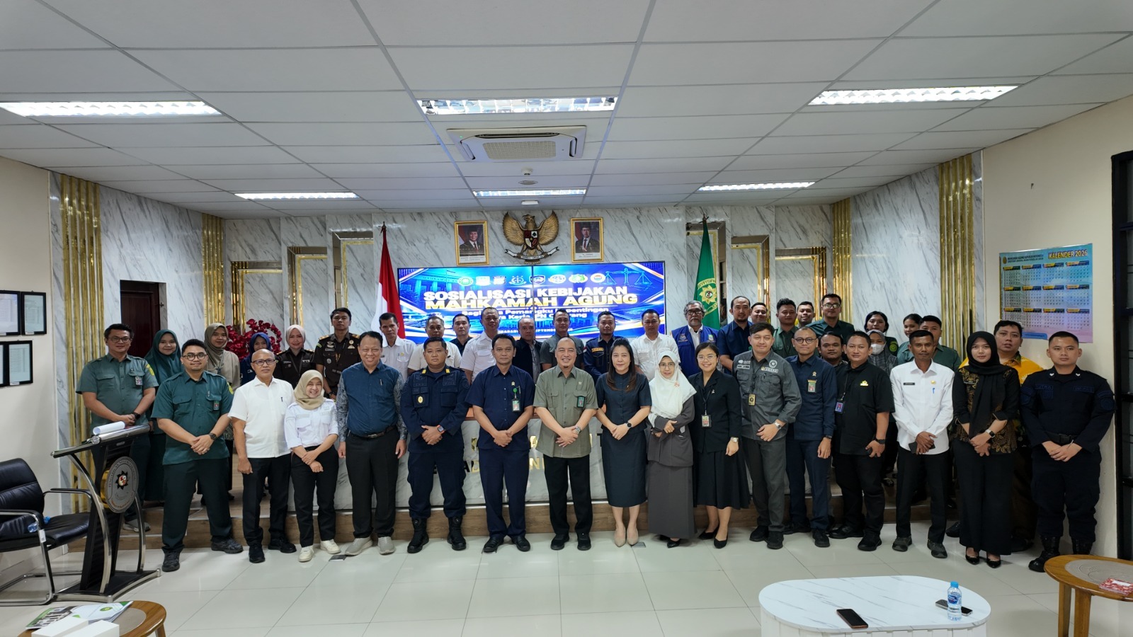 Polres Metro Bekasi Ikuti Sosialisasi Kebijakan Mahkamah Agung di PN Cikarang