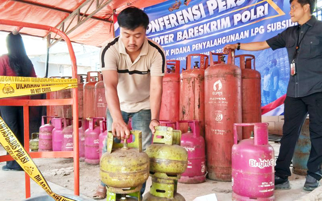 Bareskrim Bongkar Penyalahgunaan LPG Subsidi di Pondok Aren Tangsel