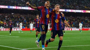 Hasil Liga Spanyol: Raphinha Hattrick, Barcelona Hancurkan  Racing Santander 7-2