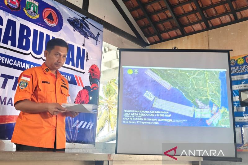 Jurnalis Hilang di Selat Sunda, Basarnas Perluas Pencarian hingga 8.509 NM Persegi