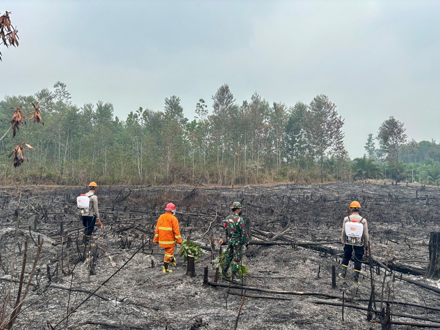 Penanganan Karhutla di Wilayah Kalbar Terus Membaik, Titik Api Turun.