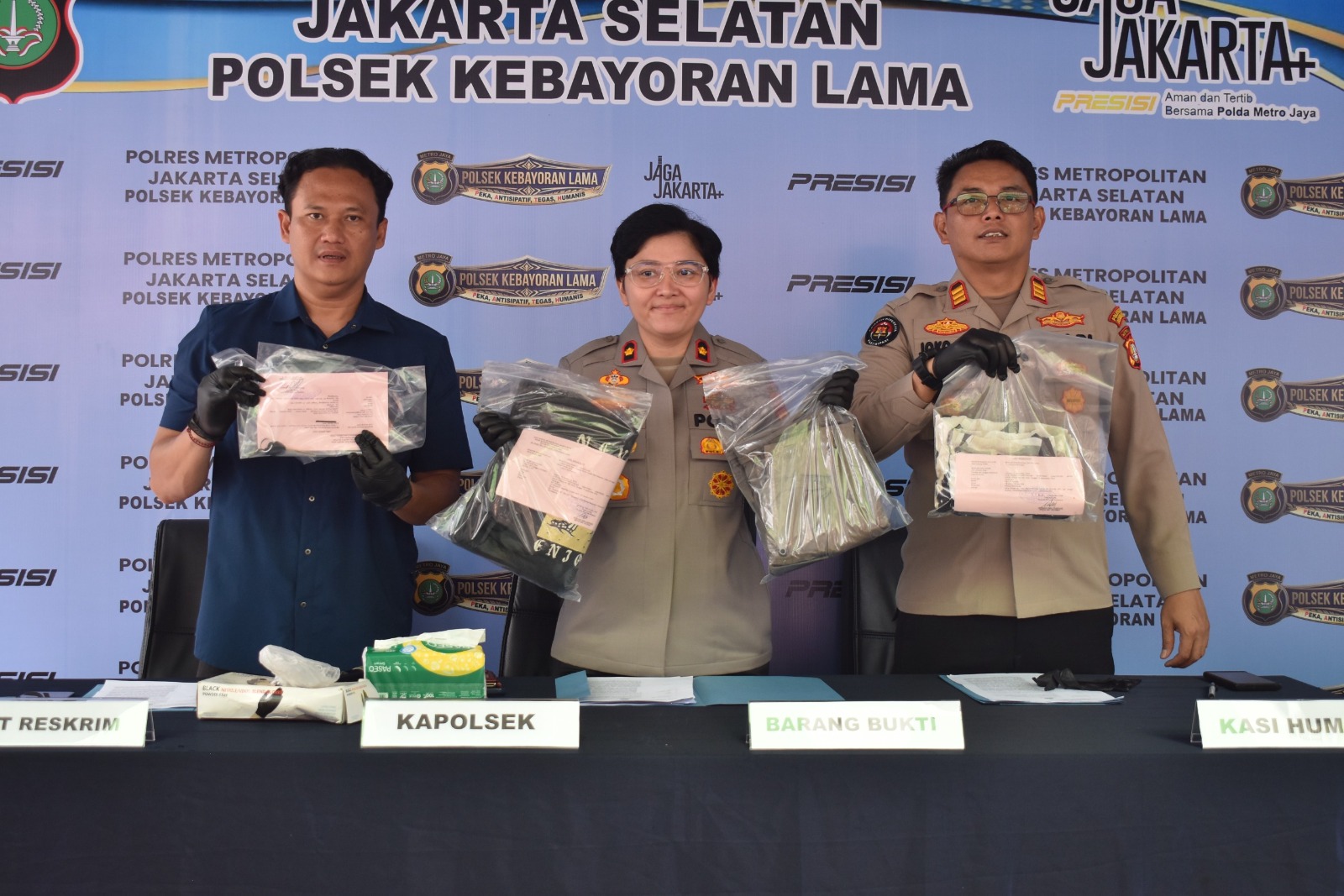 Polsek Kebayoran Lama Ungkap Curanmor di Cipulir, Tiga Orang Jadi Tersangka