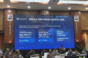 Menkeu Suahasil Laporkan APBN Defisit Rp240,1 Triliun per Agustus 2026