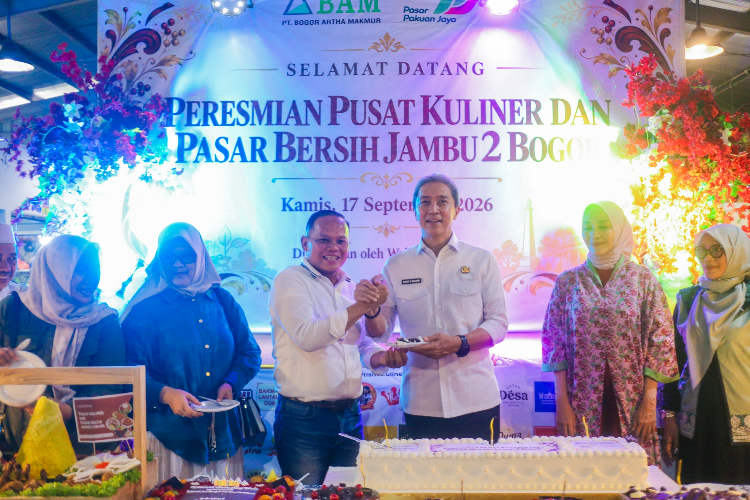 Wali Kota Bogor Resmikan Sentra Kuliner Pasar Jambu Dua
