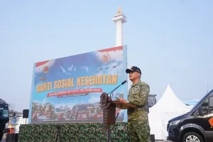HUT ke-81 TNI, Kapuskes Buka Bakti Sosial Kesehatan Serentak di Seluruh Indonesia.