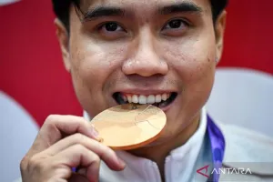 Atlet Wushu Indonesia Seraf Naro Meraih Perunggu, Perjuangan 1,5 Bulan Jadi Kunci