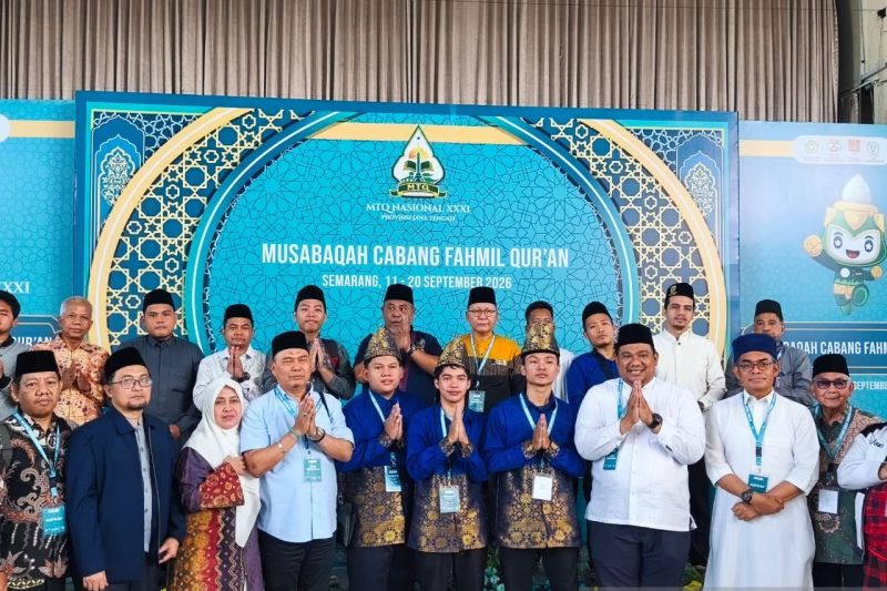 Kafilah Sumsel Raih Medali Emas Fahmil Quran di MTQ Nasional XXXI 2026.